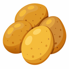 vector illustration of a  potato