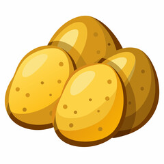 vector illustration of a  potato
