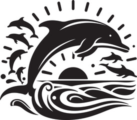 dolphin jumping out of the water