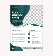 modern business flyer template,a4 editable vector design,new digital marketing flyer set,creative flyer template layout design,Corporate Brochure Template Design,trendy print  design