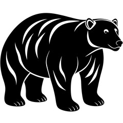 Polar Bear Silhouette Vector