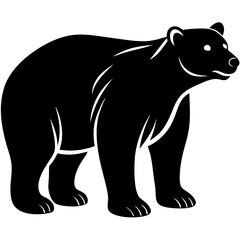 Polar Bear Silhouette Vector
