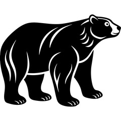 Polar Bear Silhouette Vector