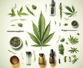 image that shows the various consumption methods of cannabis