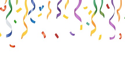 Colorful Confetti Celebration Streamers.