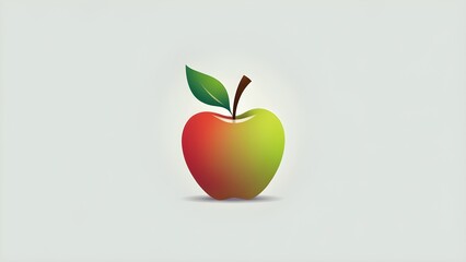 Vibrant Apple Illustration: A Fresh and Healthy Fruit Design, Ideal for Food and Nutrition Concepts