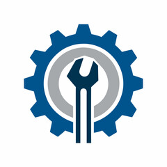 vector illustration of a wrench