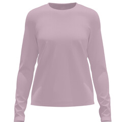 Franela LILA  manga larga – Maqueta en PNG con fondo transparente, ideal para diseño de moda y...