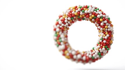 Colorful Sphere Ring Abstract.