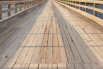 Wooden bridge background