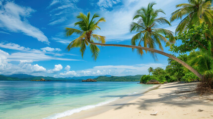 palm trees on the beach