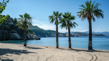 palm trees on the beach