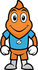 cartoon orange man