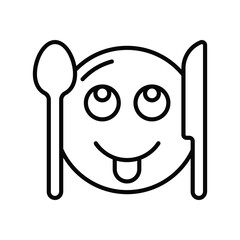 hungry Vector icon