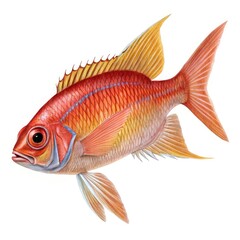 goldfish isolated on white background