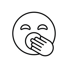 yawning Vector icon