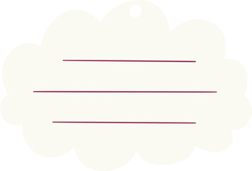 Aesthetic Cloud Sticky Note