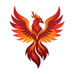 Fototapeta premium Majestic Phoenix Vector Illustration
