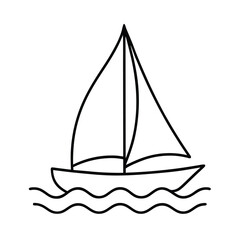 sailing ship vector illustration,