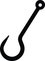 Buttonhook silhouette vector illustration