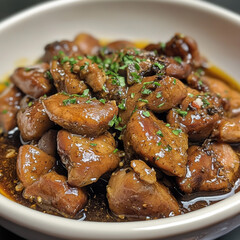 Butter-Braised Chicken Gizzards