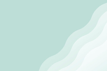 Minimalist abstract background with soft wavy layers in green and white tones. Perfect for presentations, branding, invitations, and modern designs.
