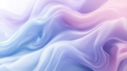 Obraz premium Abstract waves in pastel blue and lavender blend seamlessly for a dreamy effect.