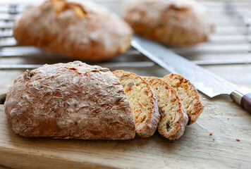 Homemade traditional  delicious twice cooked biscotti, cantuccini cookies