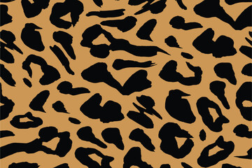 Seamless leopard print pattern with a classic brown and black color scheme. This wild and stylish design is perfect for fashion, textiles, wallpapers, and trendy backgrounds.