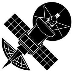 Satellite Silhouette Vector