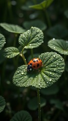 ladybug on a leaf