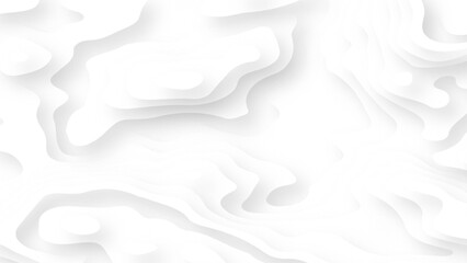Abstract white paper cut grey shadow background vector illustration. Material design concept background illustration. abstract curve line white background.