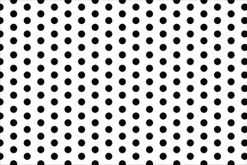 Seamless black and white polka dot pattern. A classic and timeless design perfect for fashion, backgrounds, textiles, and digital prints.