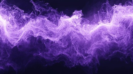 Obraz premium Dramatic Purple Abstract Wave Formation with Ethereal, Cloud-like Quality
