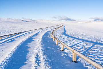長野県松本市　冬の美ヶ原高原