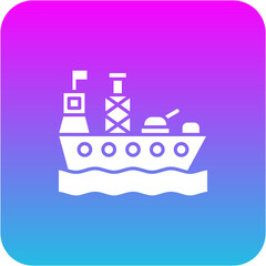 Naklejka premium Battleship Icon