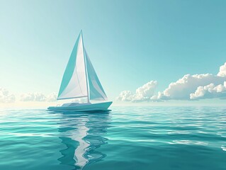 Fototapeta premium Sailing Serenity