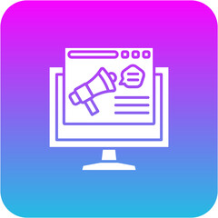 Digital advertising Icon