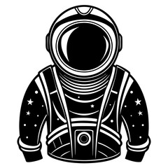 Space Astronaut Silhouette Vector
