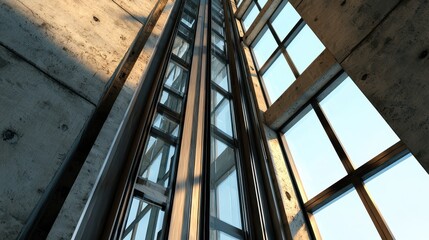 Elevator safety innovations steel vertical lift systems in modern architecture