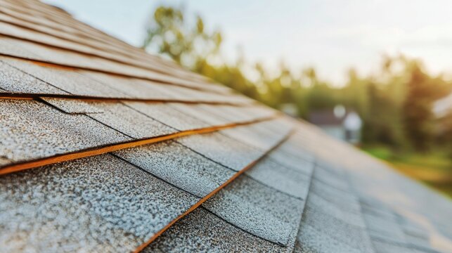 House building materials showcase closeup siding inspection in a sunlit neighborhood