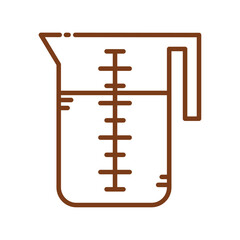 Measuring cup icon. Vector