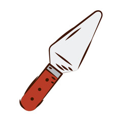 Cake server utensil icon. Vector