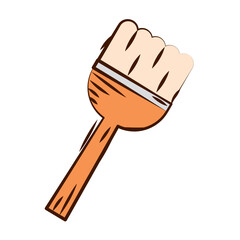 Pastry brush color icon. Vector