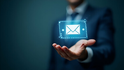 Engaging with New Email Notifications: Modern Digital Interaction Concept