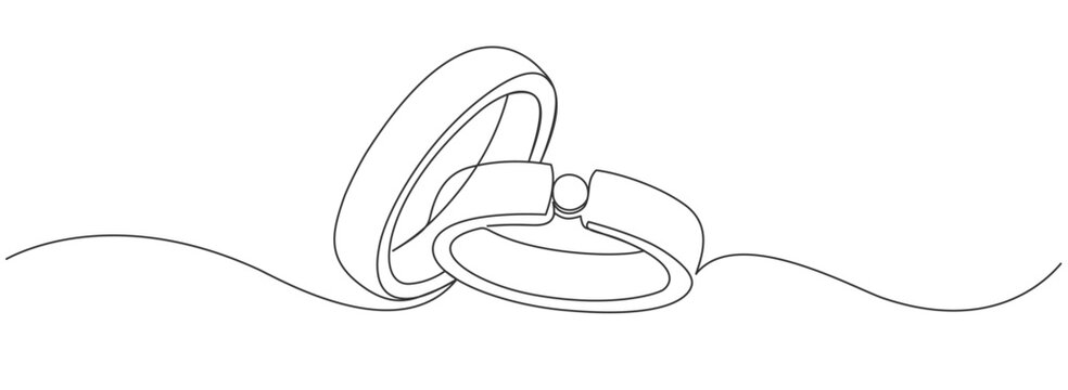 recommend clip art: Wedding ring line art vector illustration. Vector eps