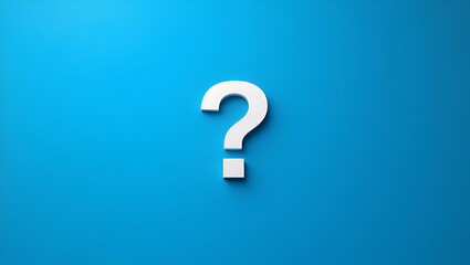 Exploring the Concept of Inquiry: Blue Background with Question Mark Icon