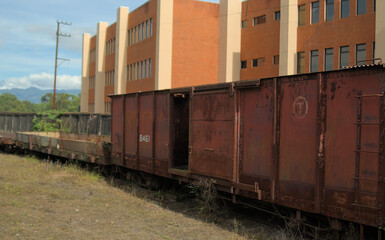 Obraz premium freight train with freight containers