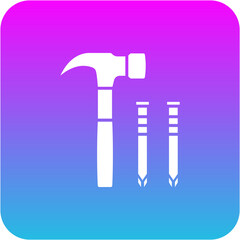 Hammer and nail Icon