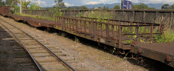 Fototapeta premium train on railway